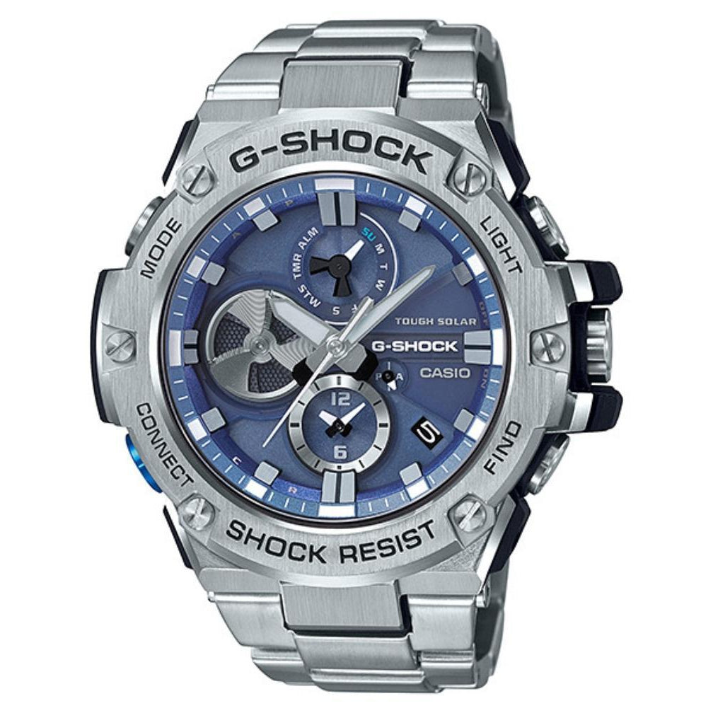 Casio G-Shock G-Steel Stainless Steel Tough Solar Men's Watch - GSTB100D-2A