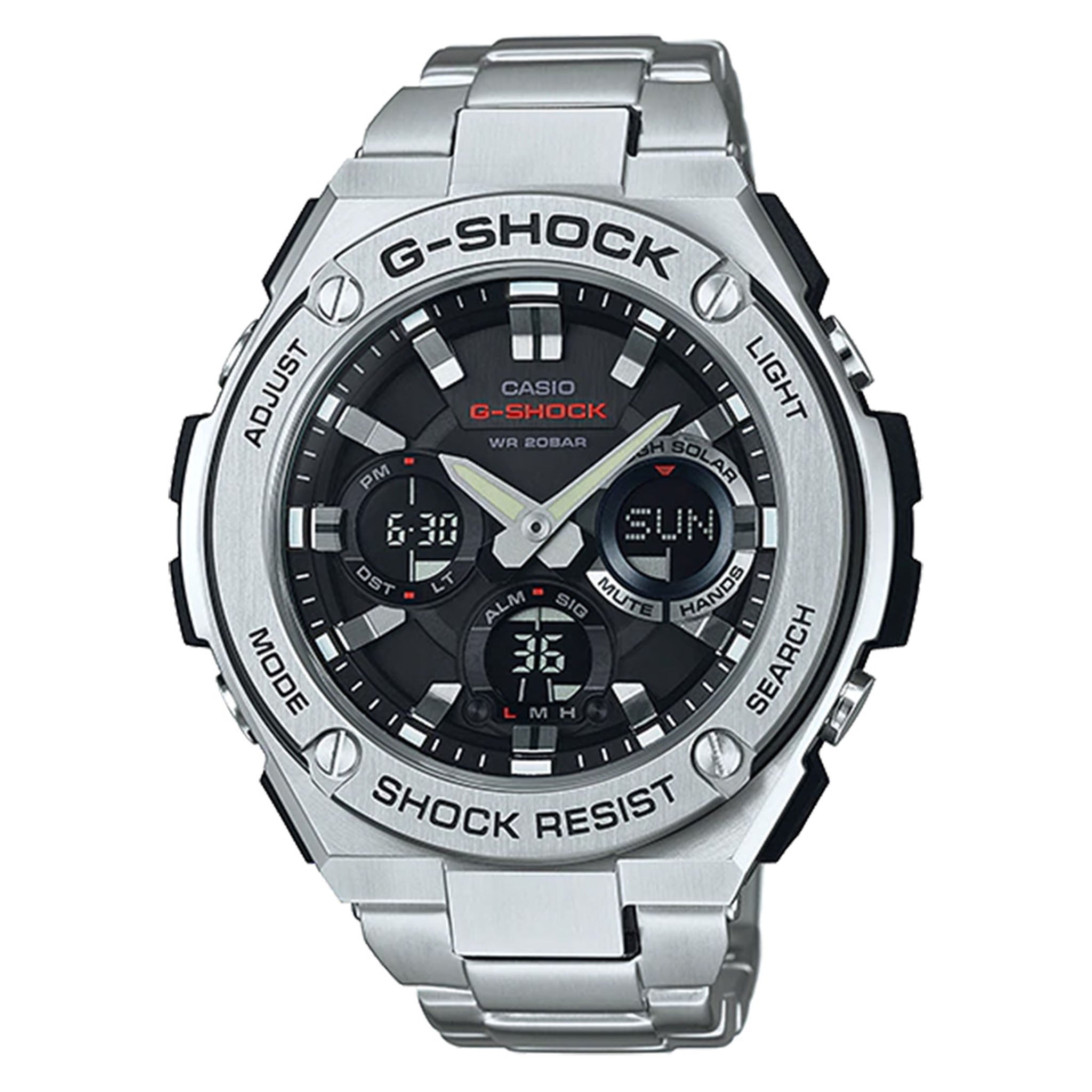 Casio G-SHOCK G-STEEL Duo Chronograph Men's Solar Watch - GSTS110D-1A