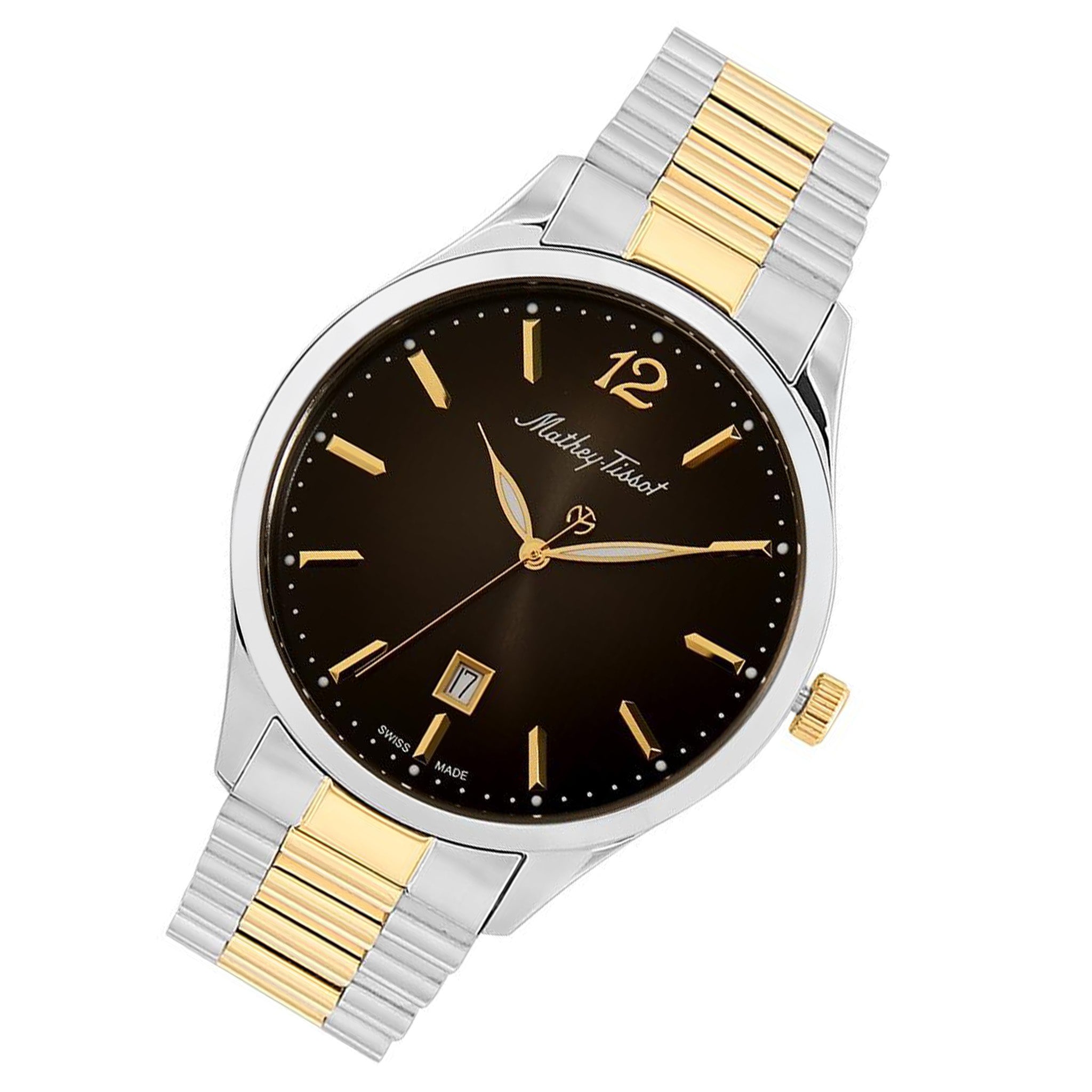 Mathey-Tissot Urban Metal Black Dial Swiss Made Men's Watch - H411MBN