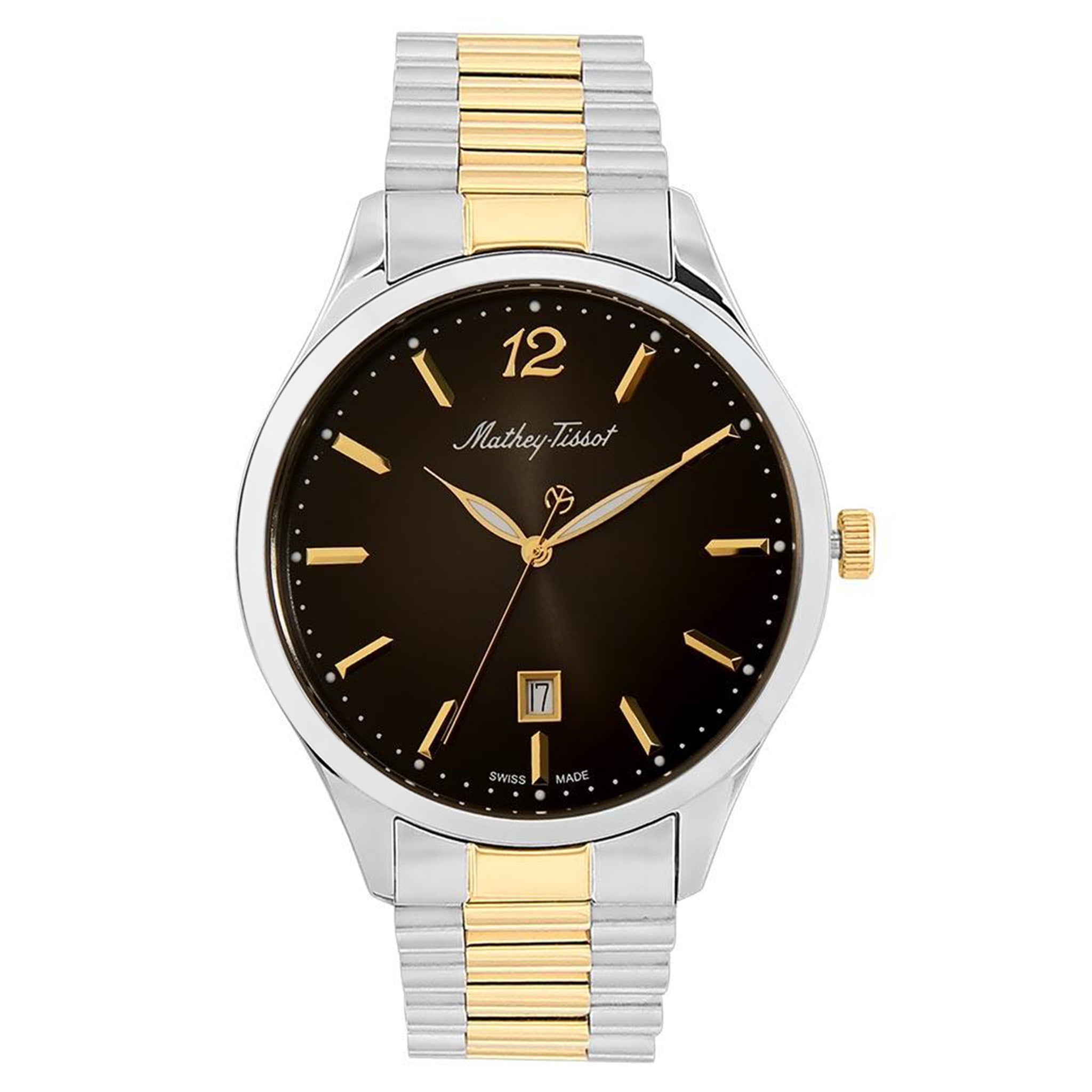 Mathey-Tissot Urban Metal Black Dial Swiss Made Men's Watch - H411MBN