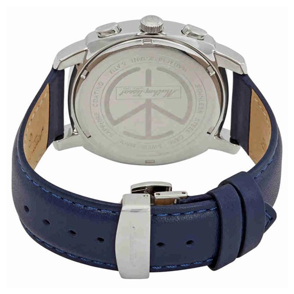 Mathey-Tissot Smart Chrono Leather Blue Dial Swiss Made Men's Watch - H6940CHABU