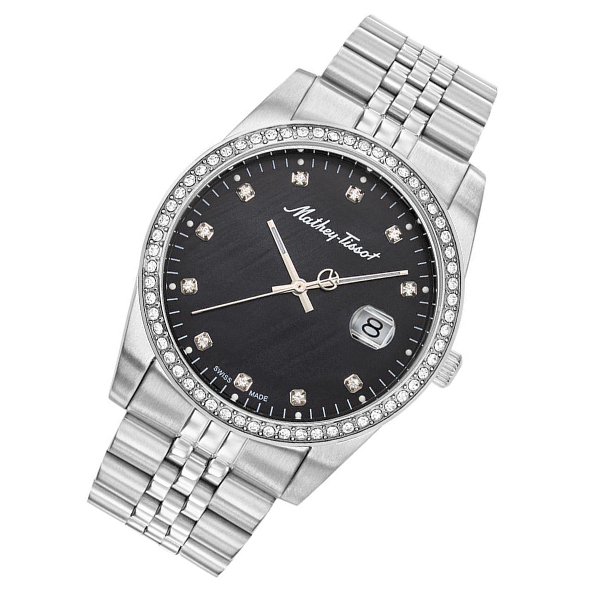 Mathey-Tissot Mathy IV 42 mm Silver Stainless Steel Swiss Made Men's Watch - H709AQN