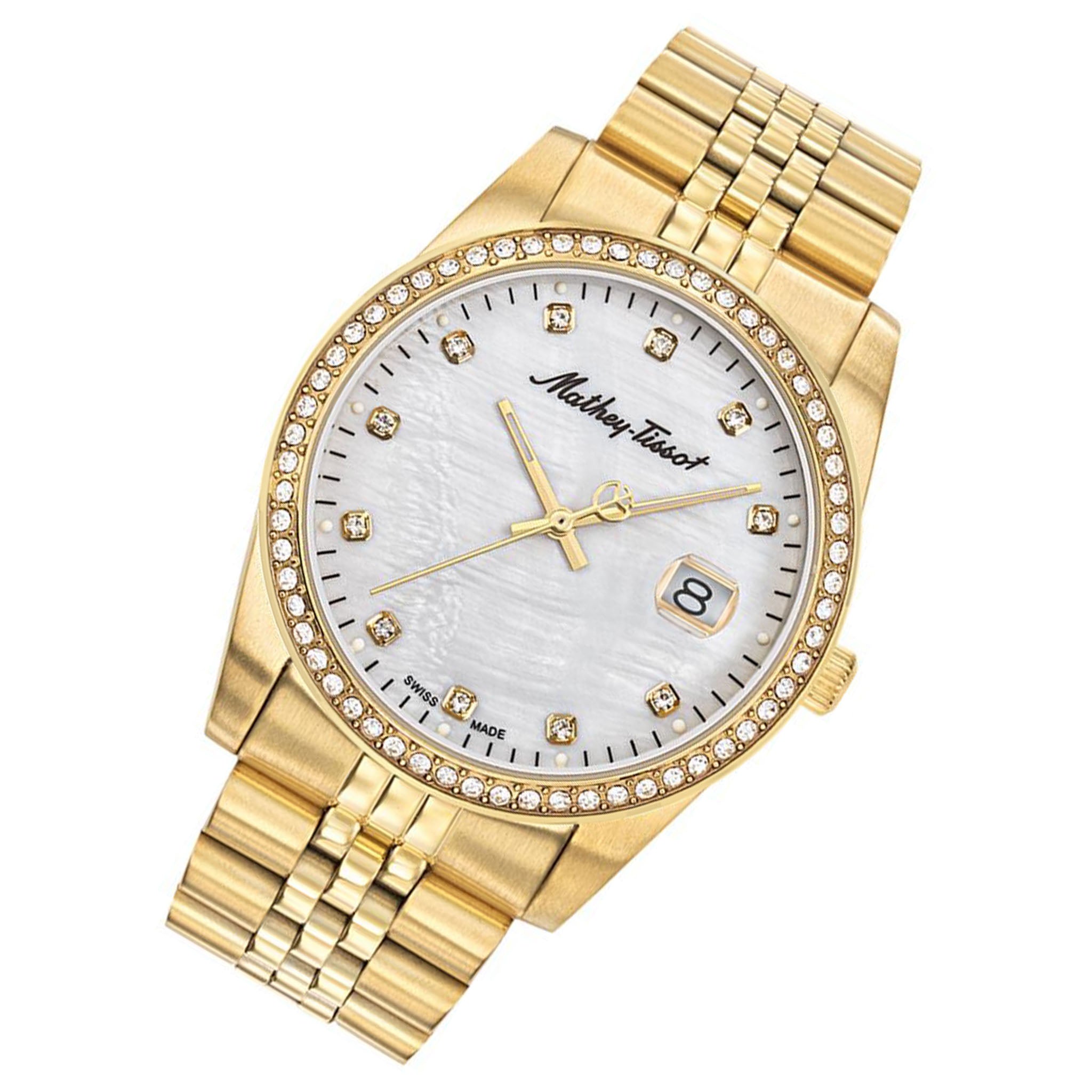 Mathey-Tissot Mathy IV 42 mm Gold Stainless Steel Swiss Made Men's Watch - H709PQI