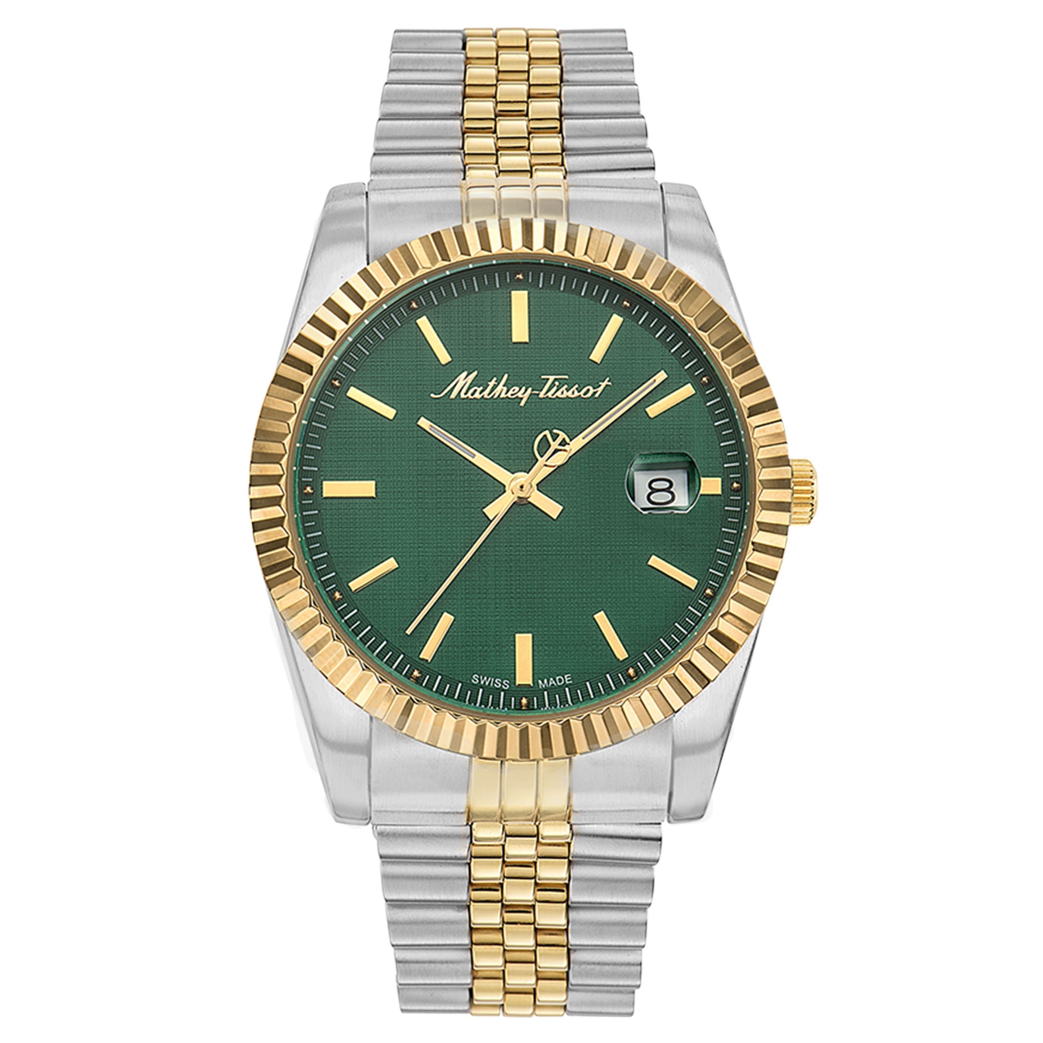 Mathey Tissot Two Tone Steel Green Dial Men s Watch H810BV The Watch Factory Australia