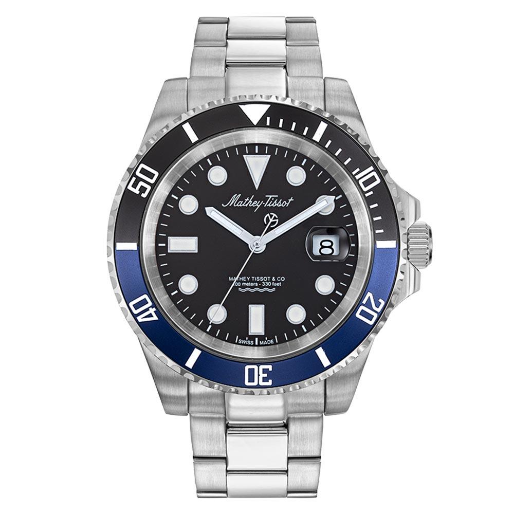 Mathey-Tissot Mathy Jumbo 43.5 mm Stainless Steel Swiss Made Men's Watch - H906ANB