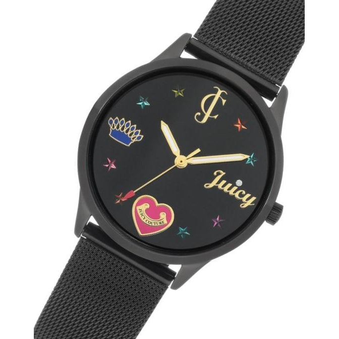 Juicy Couture Black Mesh Ladies Watch - JC1025BKBK