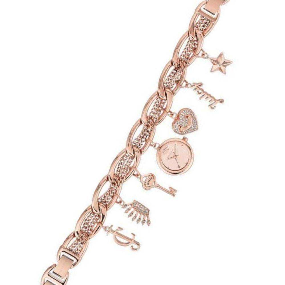 Juicy Couture Ladies Rose Gold Watch & Bracelet with Charms - JC1040RGCH