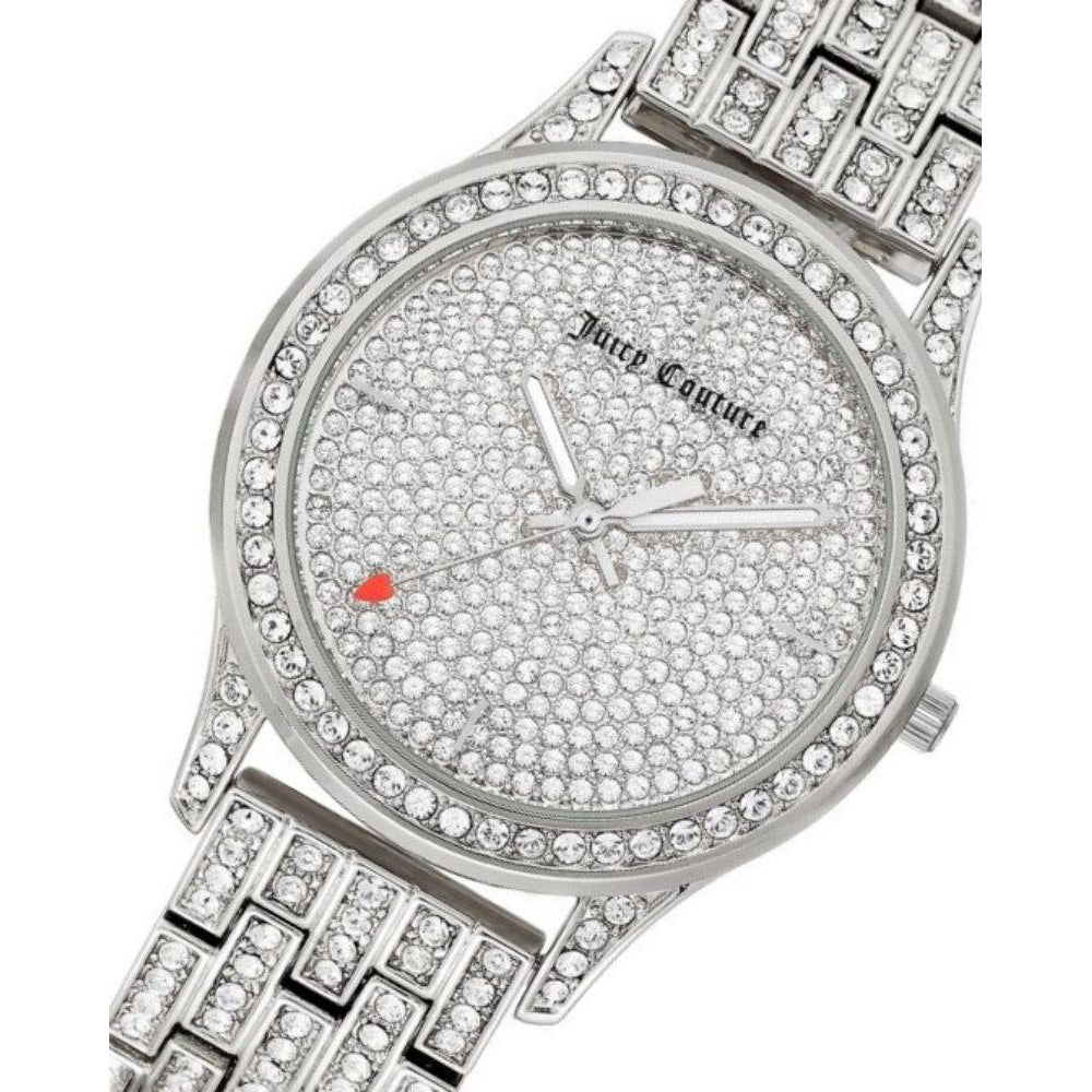 Juicy Couture Silver Steel with Swarovski Crytals Ladies Watch - JC1045PVSV