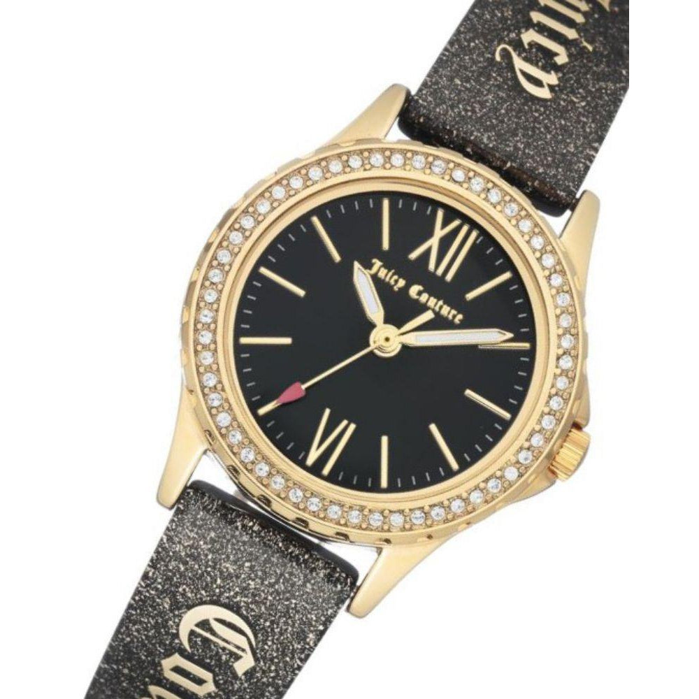 Juicy Couture Gold Steel with Swarovski Crytals Ladies Watch - JC1068BKBK