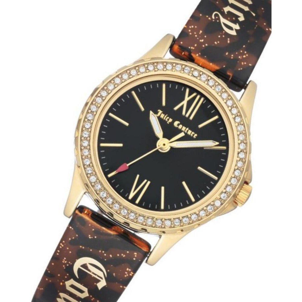 Juicy Couture Gold Steel with Swarovski Crytals Ladies Watch - JC1068BKBN