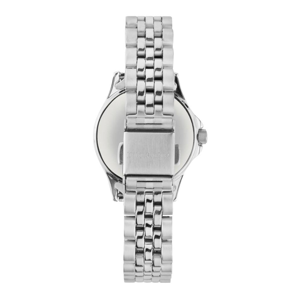 Juicy Couture Silver-Tone Band Light Pink Dial with Crystals Women's Watch - JC1137LPSV