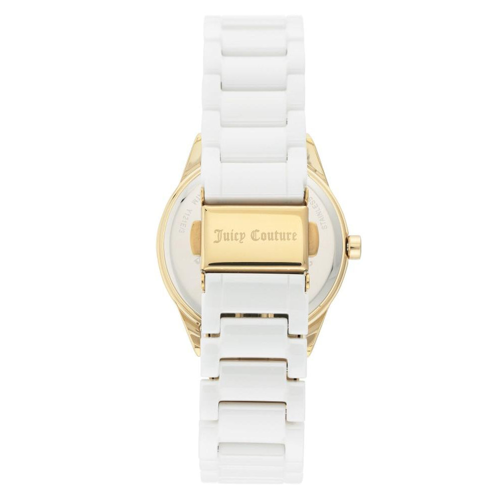 Juicy Couture White Dial with Swarovski Crystals Ladies Watch - JC1172WTWT