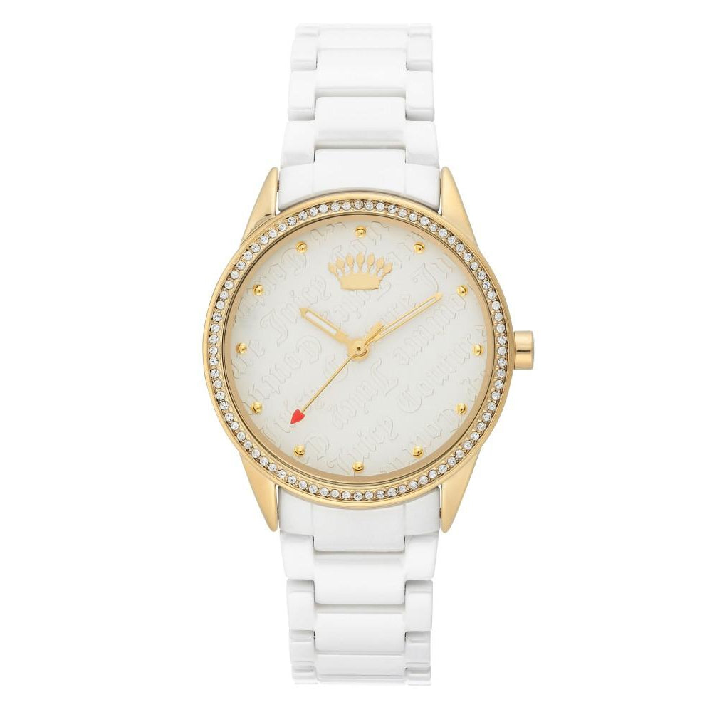 Juicy Couture White Dial with Swarovski Crystals Ladies  display picture 3