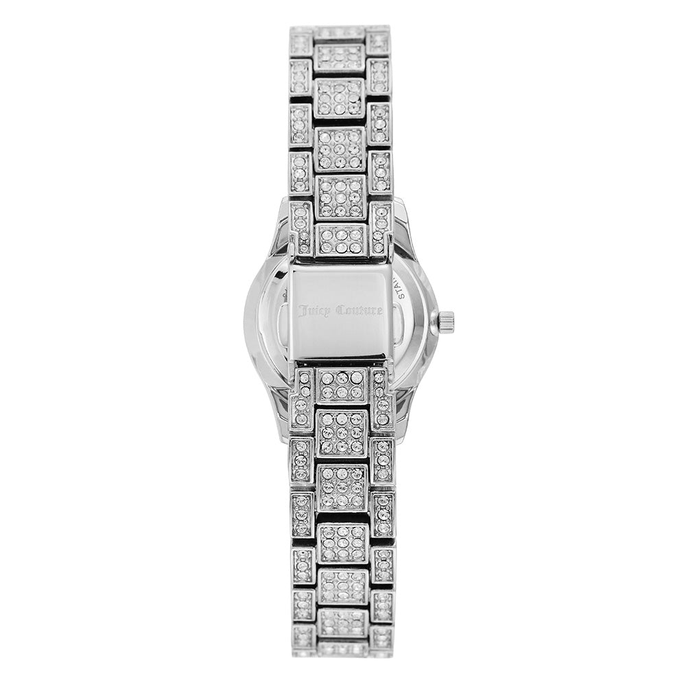 Juicy Couture Silver Steel with Swarovski Crystals Ladies Watch - JC1181PVSV