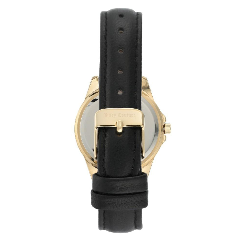 Juicy Couture White Dial with Floral Pattern Women's Watch - JC1258GPBK