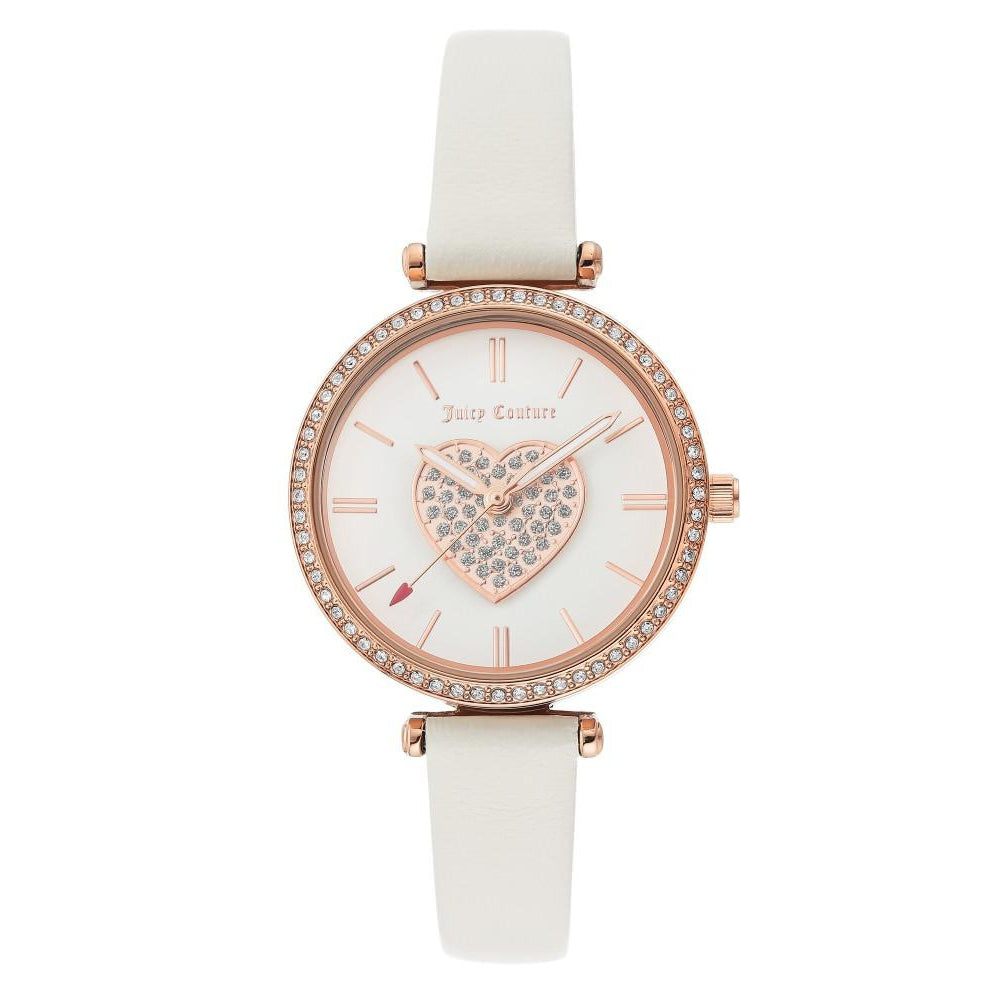 Juicy Couture white bell watch with Swarovski. Juicy Couture Jetsetter Gold Dial Gold-Plated Stainless  main image 3