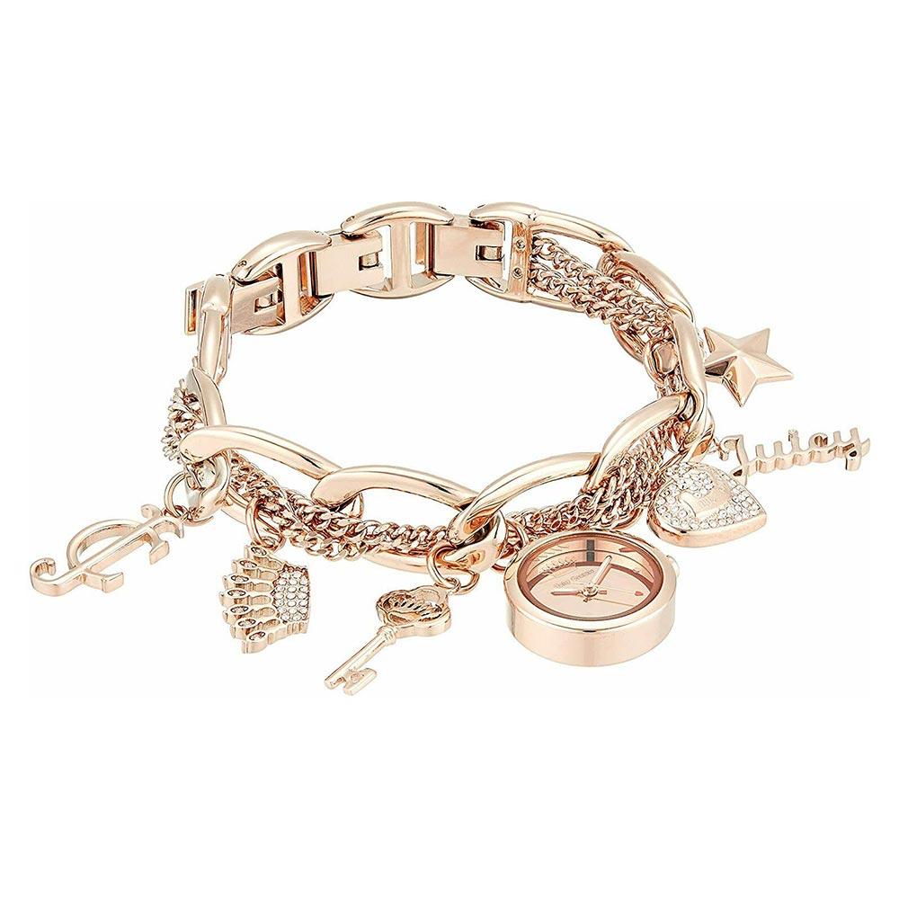 Juicy Couture Rose Gold Chain with Charms Women's Watch - JC1054RGCH