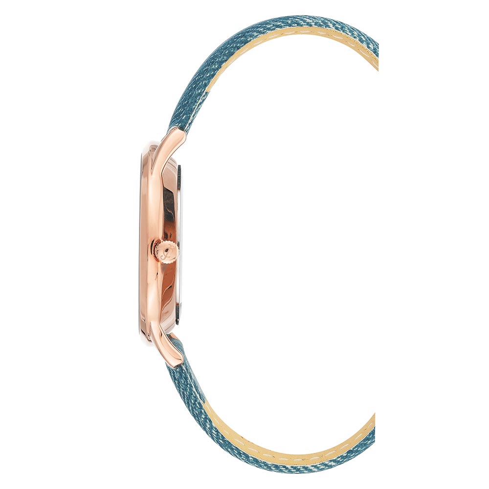 Juicy Couture Light Blue Denim Band Women's Watch - JC1318RGDM