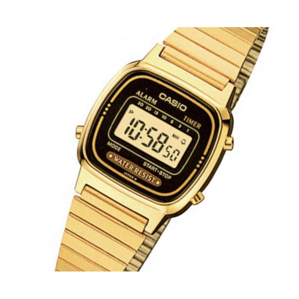 Casio Vintage Gold Steel Ladies Watch - LA670WGA-1UR