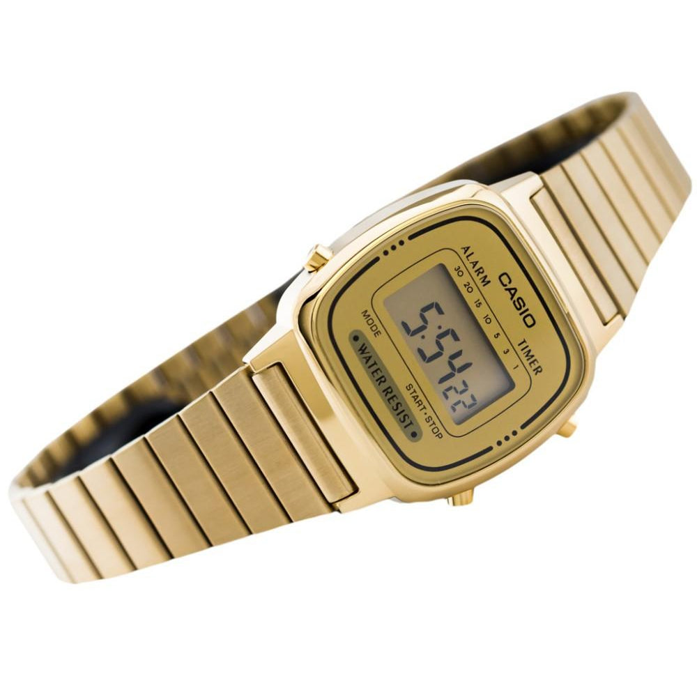 Casio Retro Gold Steel Women's Watch - LA670WGA-9