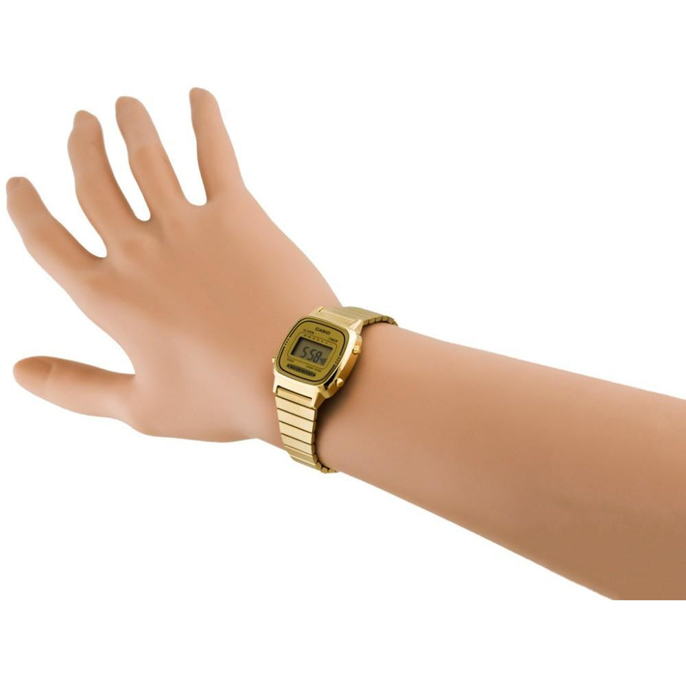 Casio Retro Gold Steel Women's Watch - LA670WGA-9