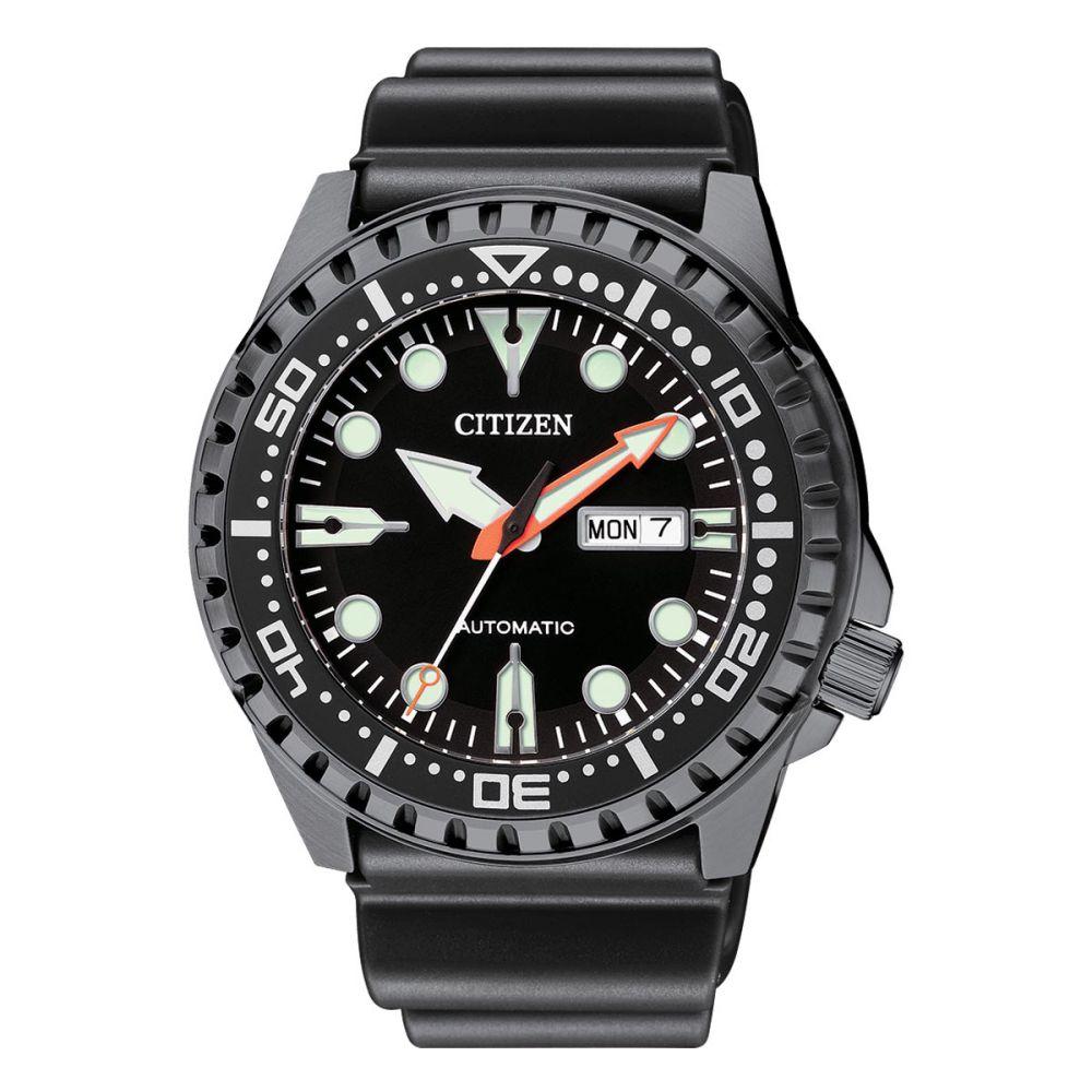 Citizen Black Silicone Band Men's Automatic Watch - NH8385-11E