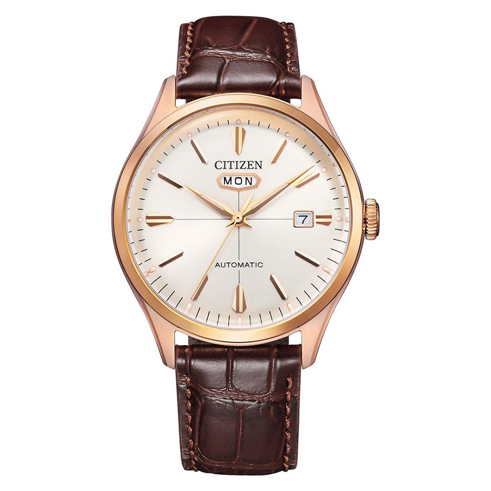 Citizen C7 Series Brown Leather Automatic Men's Watch - NH8393-05A