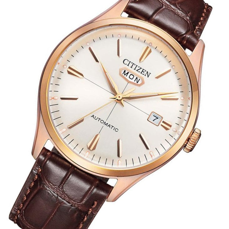 Citizen C7 Series Brown Leather Automatic Men's Watch - NH8393-05A