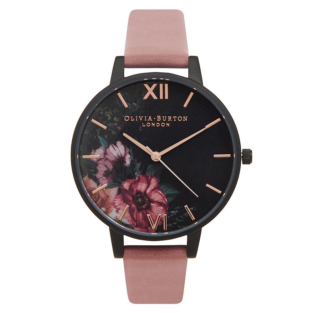 Olivia Burton After Dark Rose Leather Ladies Watch - OB15FS60