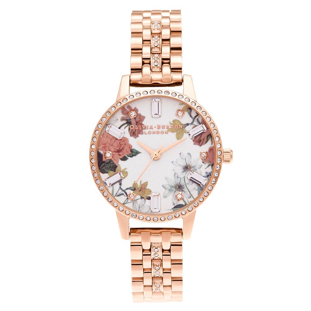 Olivia Burton Midi Rose Gold Sparkle Bracelet Women's Watch - OB16BF34