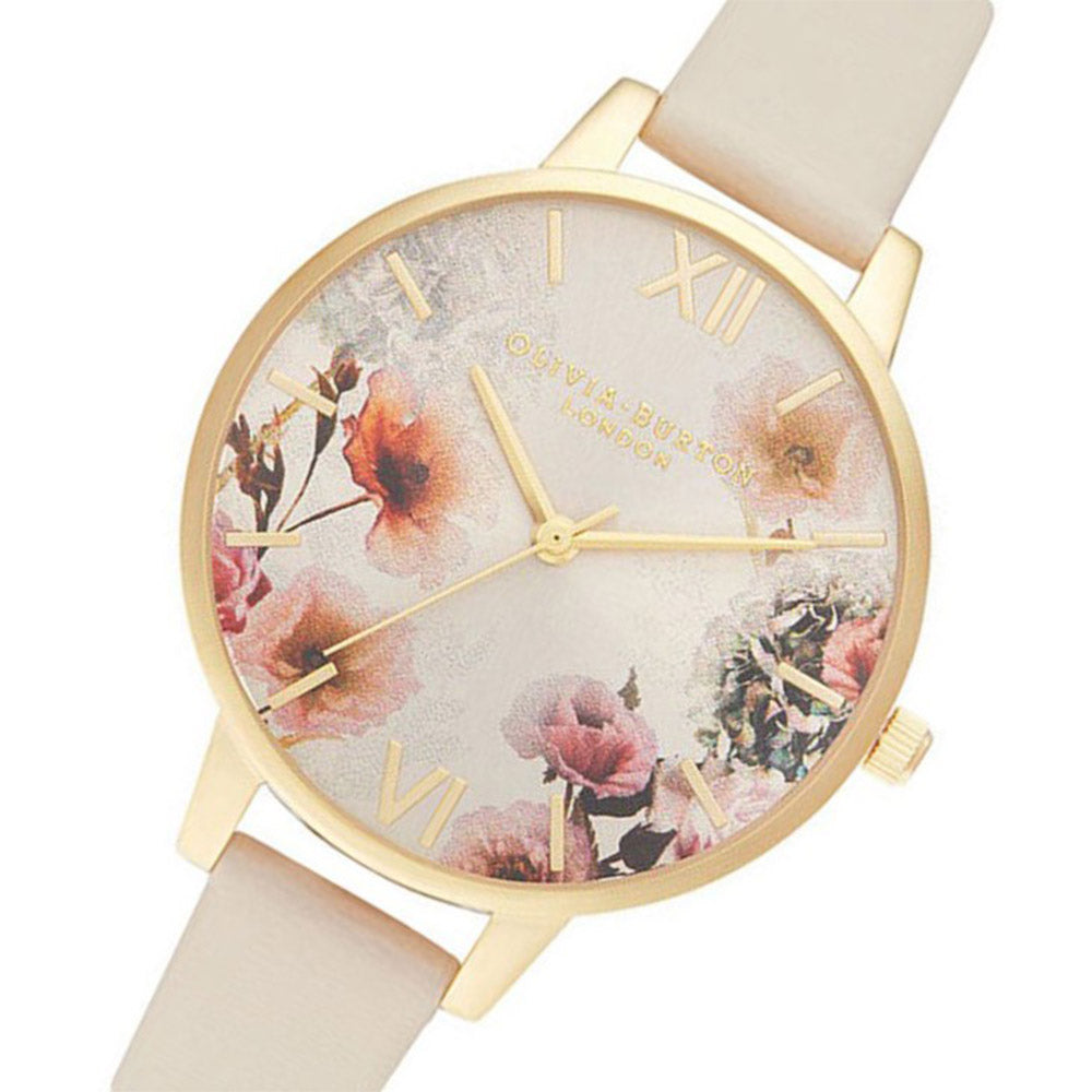 Olivia Burton Sunlight Florals Vegan Nude & Gold Ladies Watch - OB16EG118