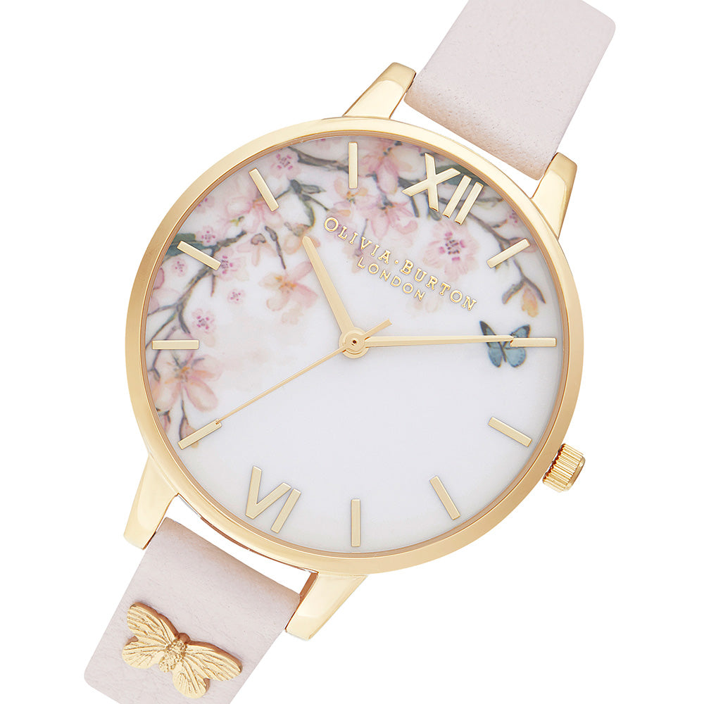 Olivia Burton Pretty Blossom Leather Ladies Watch - OB16EG123