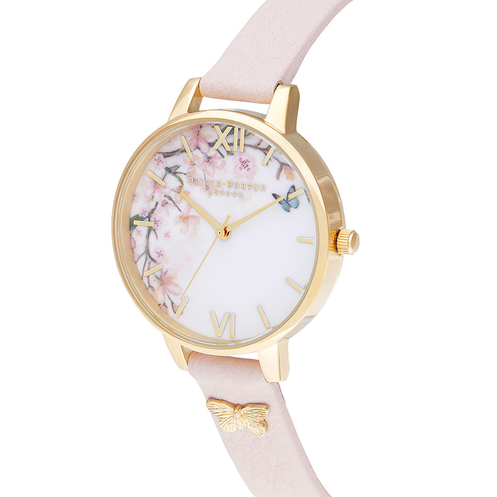Olivia Burton Pretty Blossom Leather Ladies Watch - OB16EG123