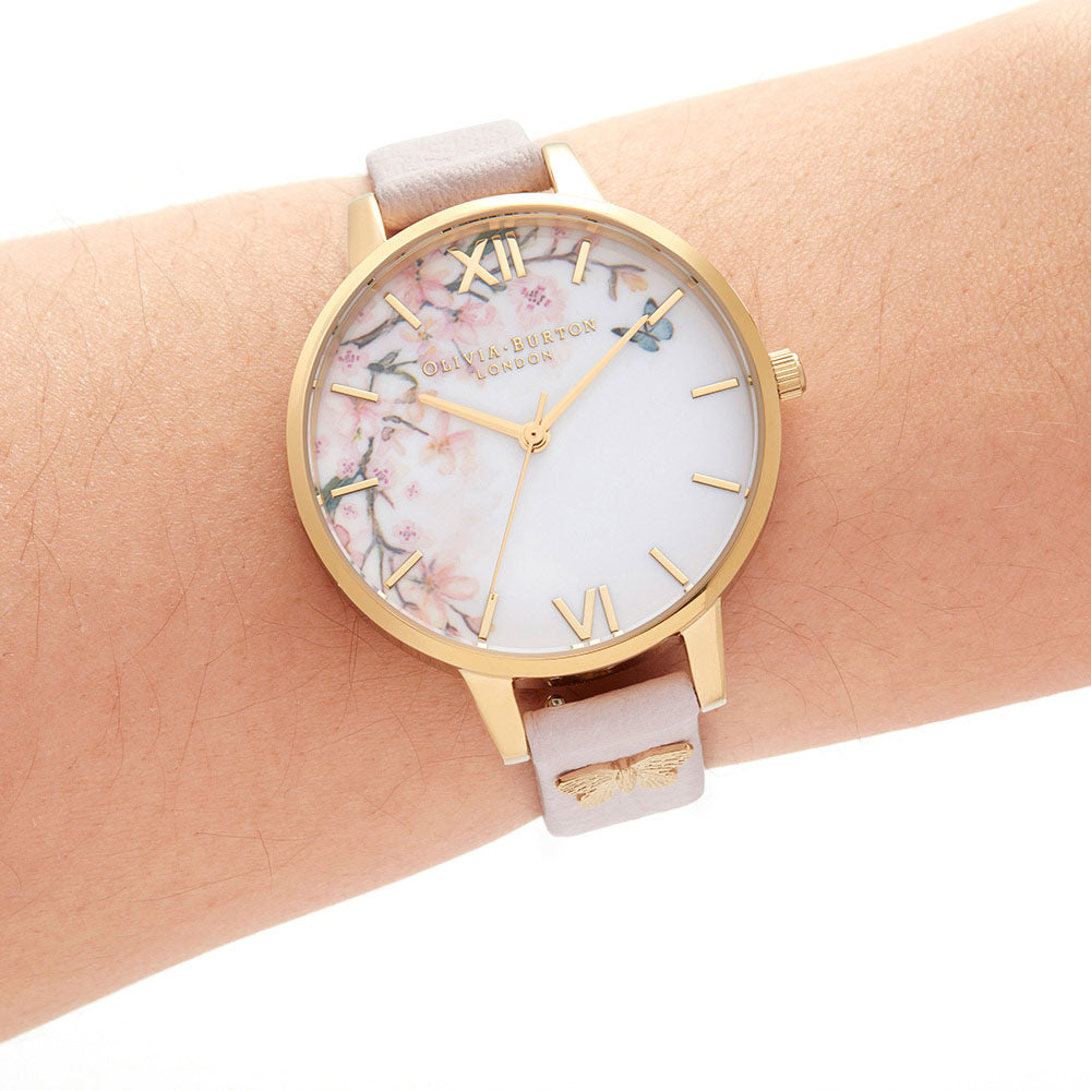 Olivia Burton Pretty Blossom Leather Ladies Watch - OB16EG123