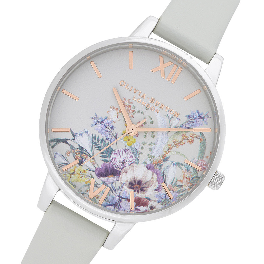 Olivia Burton Enchanted Garden Vegan Grey Ladies Watch - OB16EG153