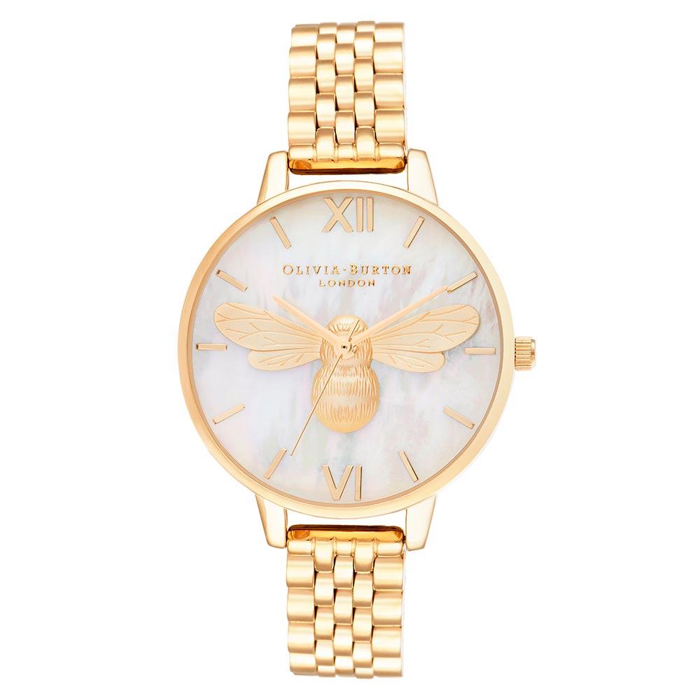 Olivia burton clearance gold bee watch