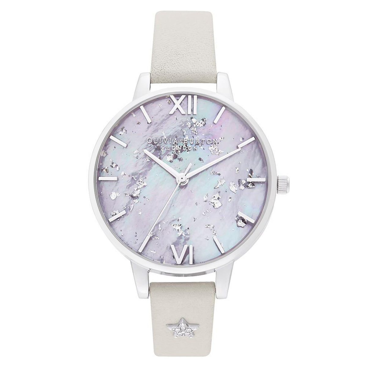Olivia Burton Celestial Blush Leather with Steel Studs Women's Watch - OB16GD42