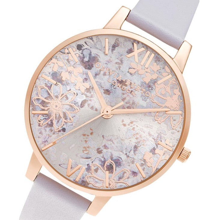 Olivia Burton Abstract Florals Big Dial Women's Watch - OB16VM45