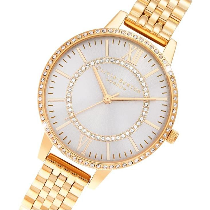 Olivia Burton Wonderland Blush Demi Dial Gold Women's Watch - OB16WD90