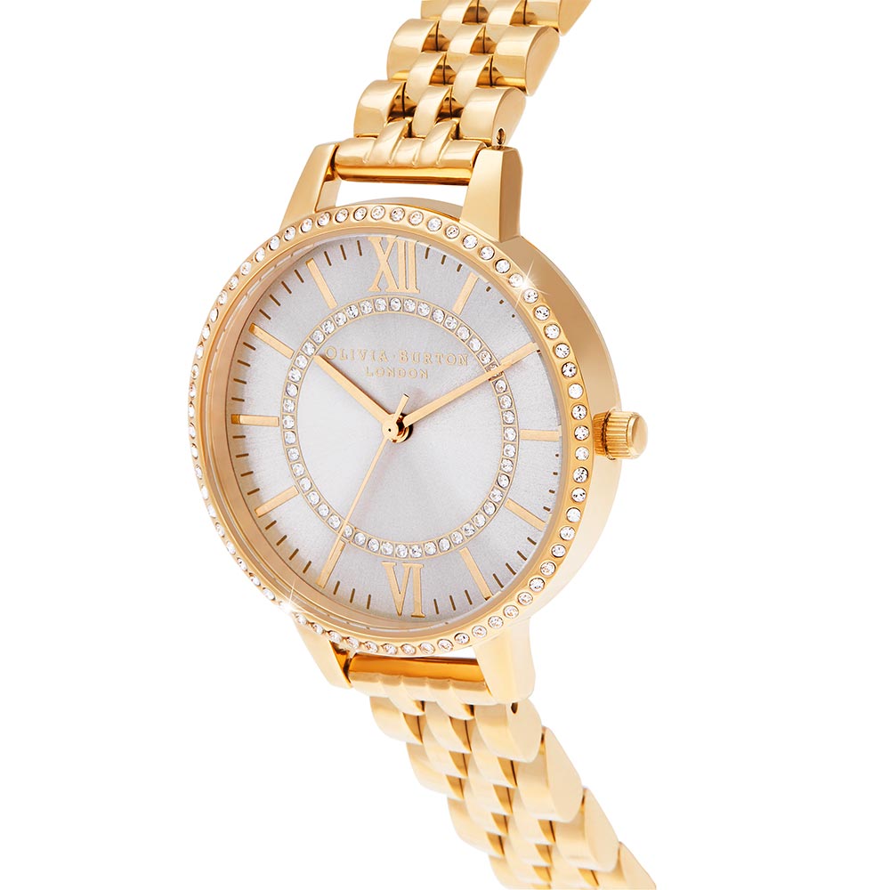 Olivia Burton Wonderland Blush Demi Dial Gold Women's Watch - OB16WD90