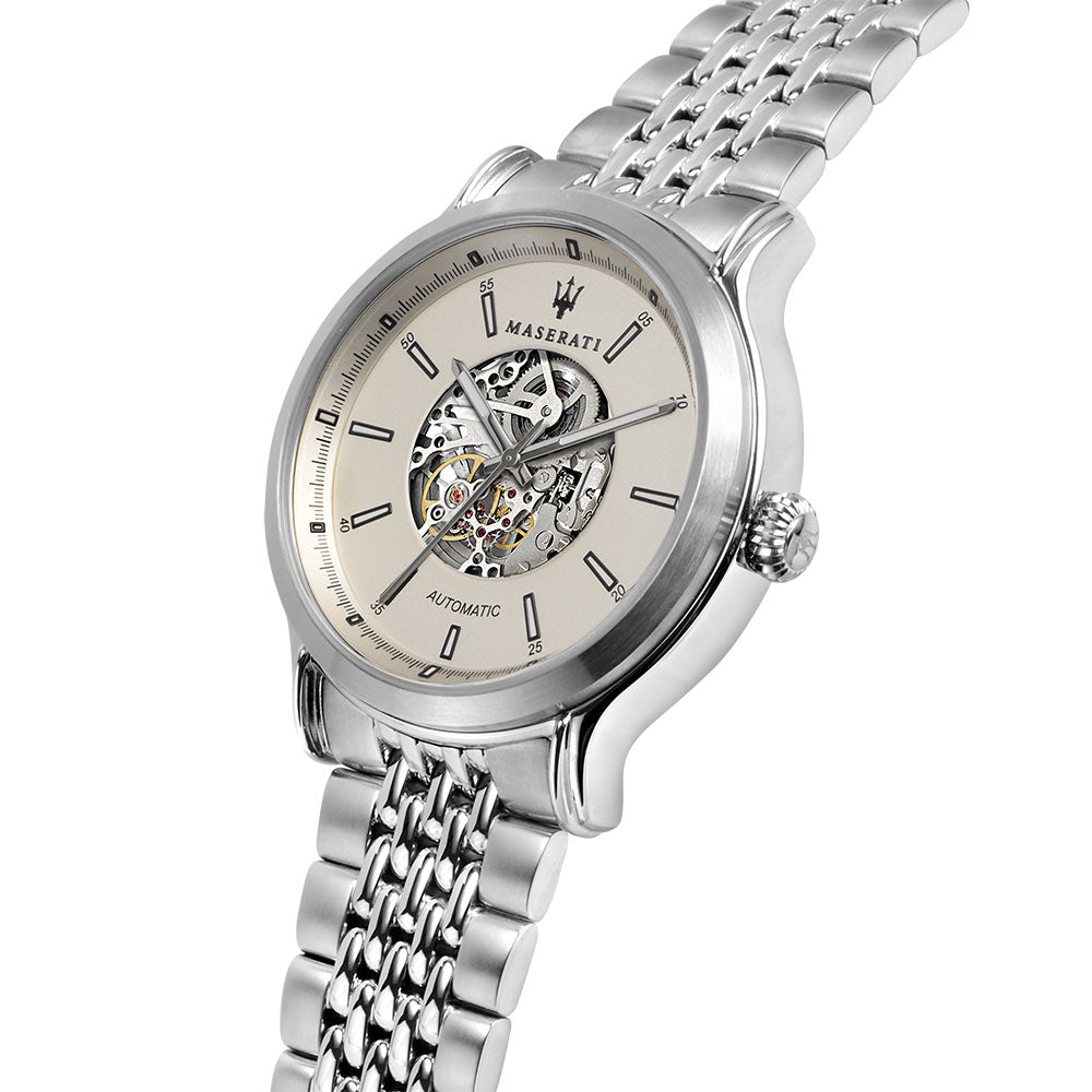 Maserati Epoca 42mm Automatic Skeleton Stainless Steel Men's Watch - R8823138001