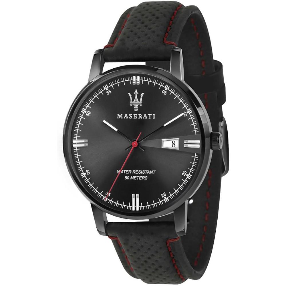 Maserati Eleganza Black Leather Men's Watch - R8851130001