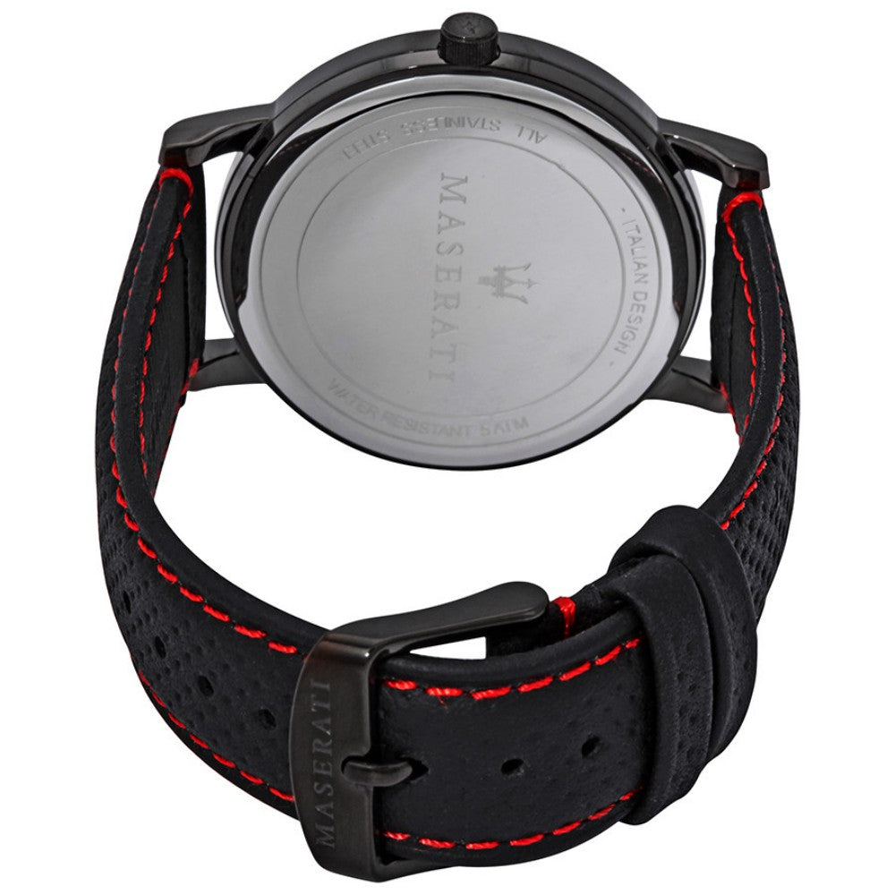 Maserati Eleganza Black Leather Men's Watch - R8851130001