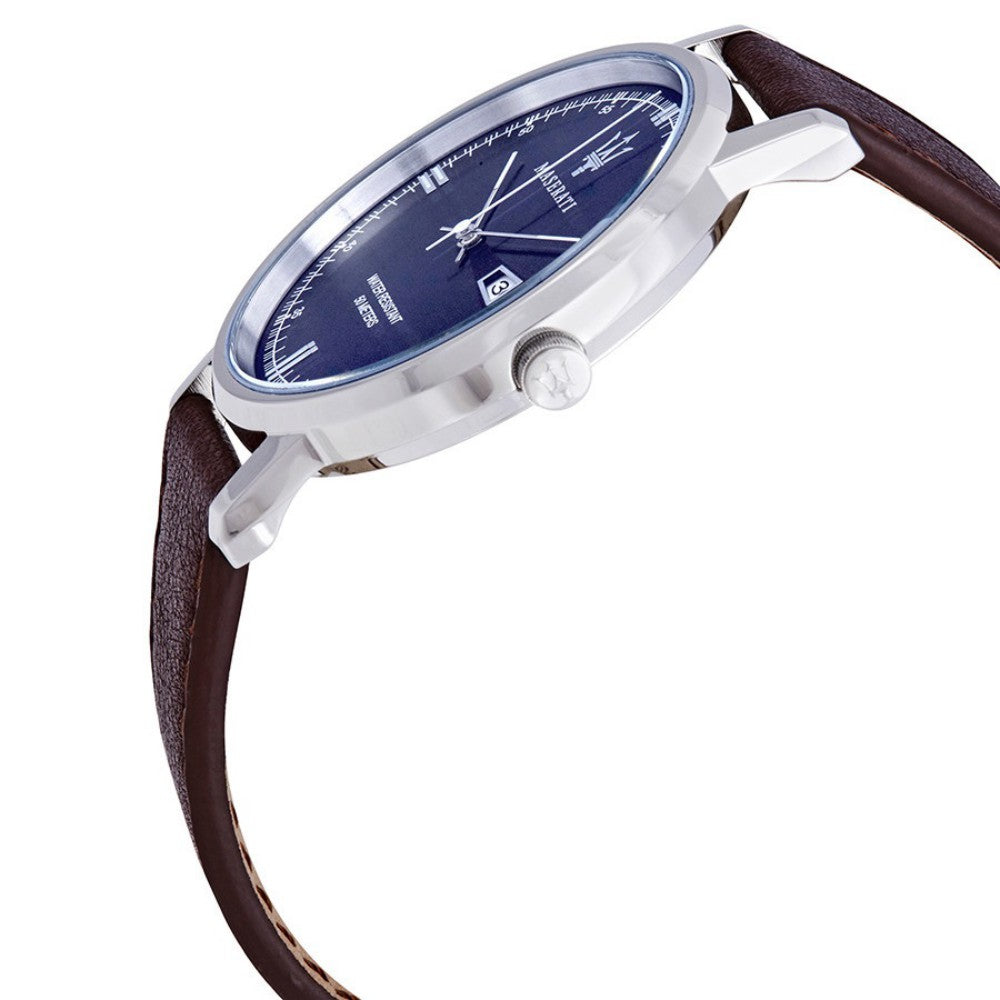 Maserati Eleganza Brown Leather Men's Watch - R8851130003