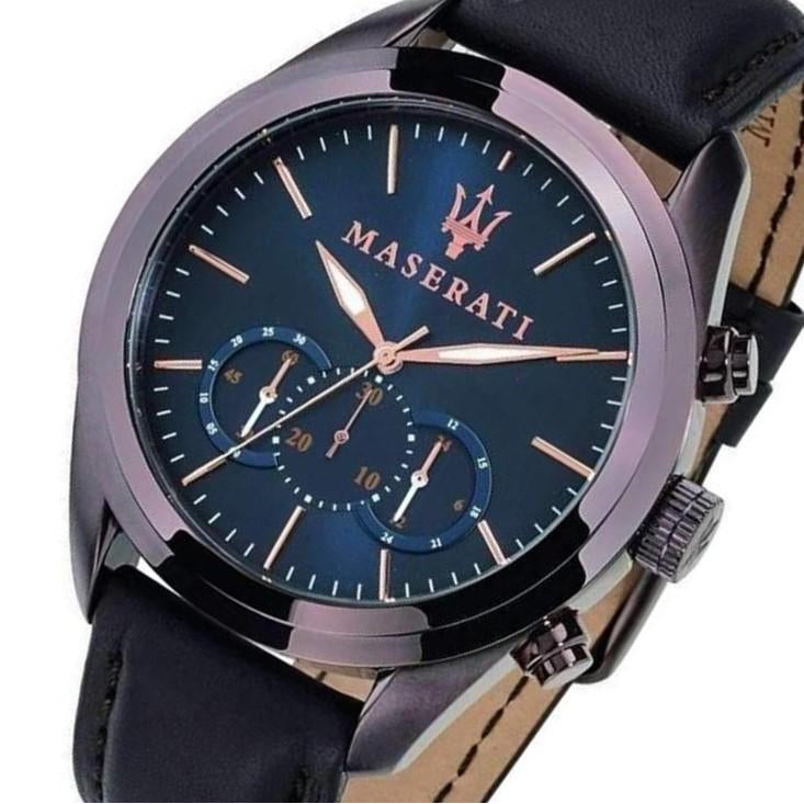 Maserati Traguardo Men's Leather Watch - R8871612008
