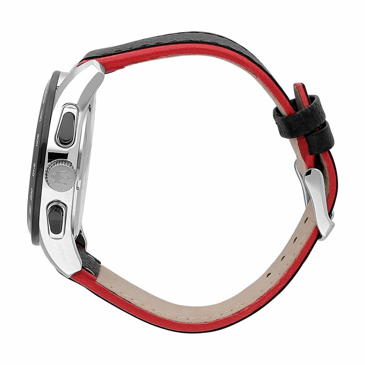 Maserati Traguardo Black Leather Men's Watch - R8871612028