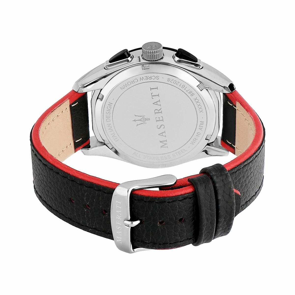 Maserati Traguardo Black Leather Men's Watch - R8871612028