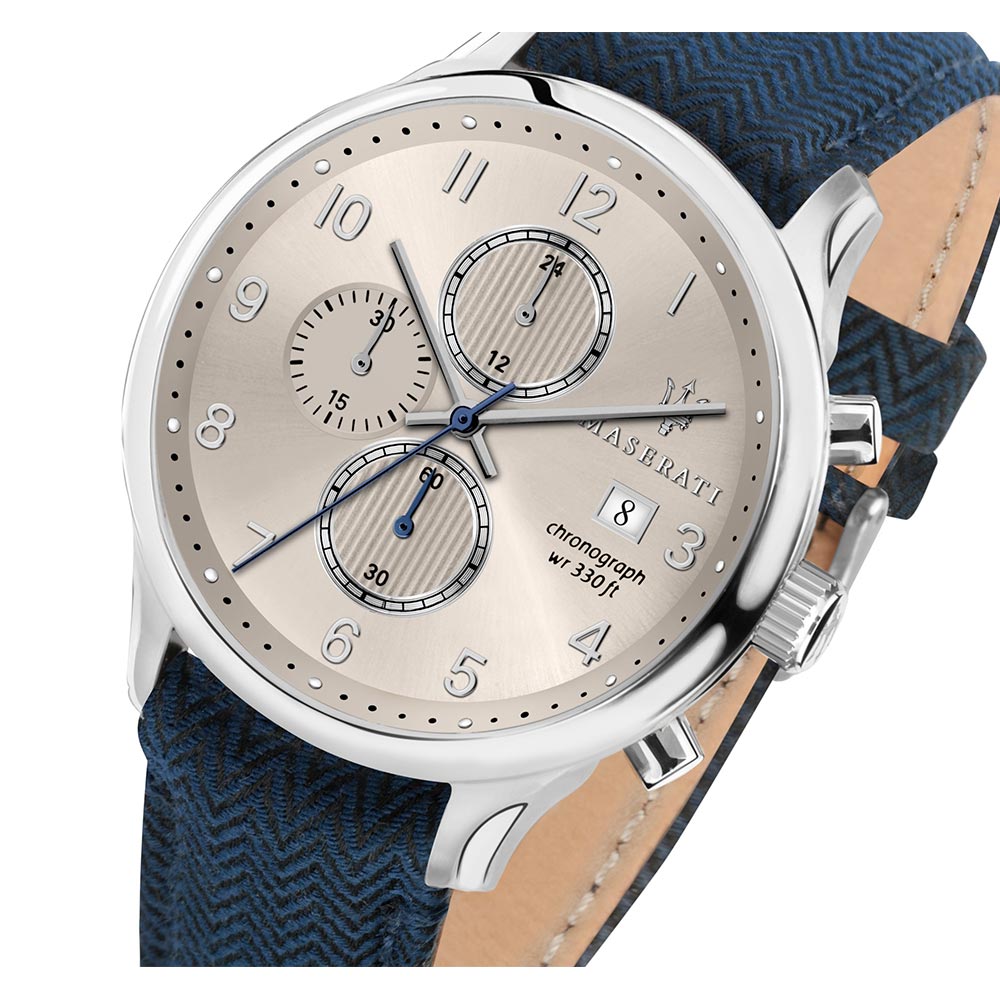 Maserati Gentelman Casual Blue Leather Men's Watch - R8871636004