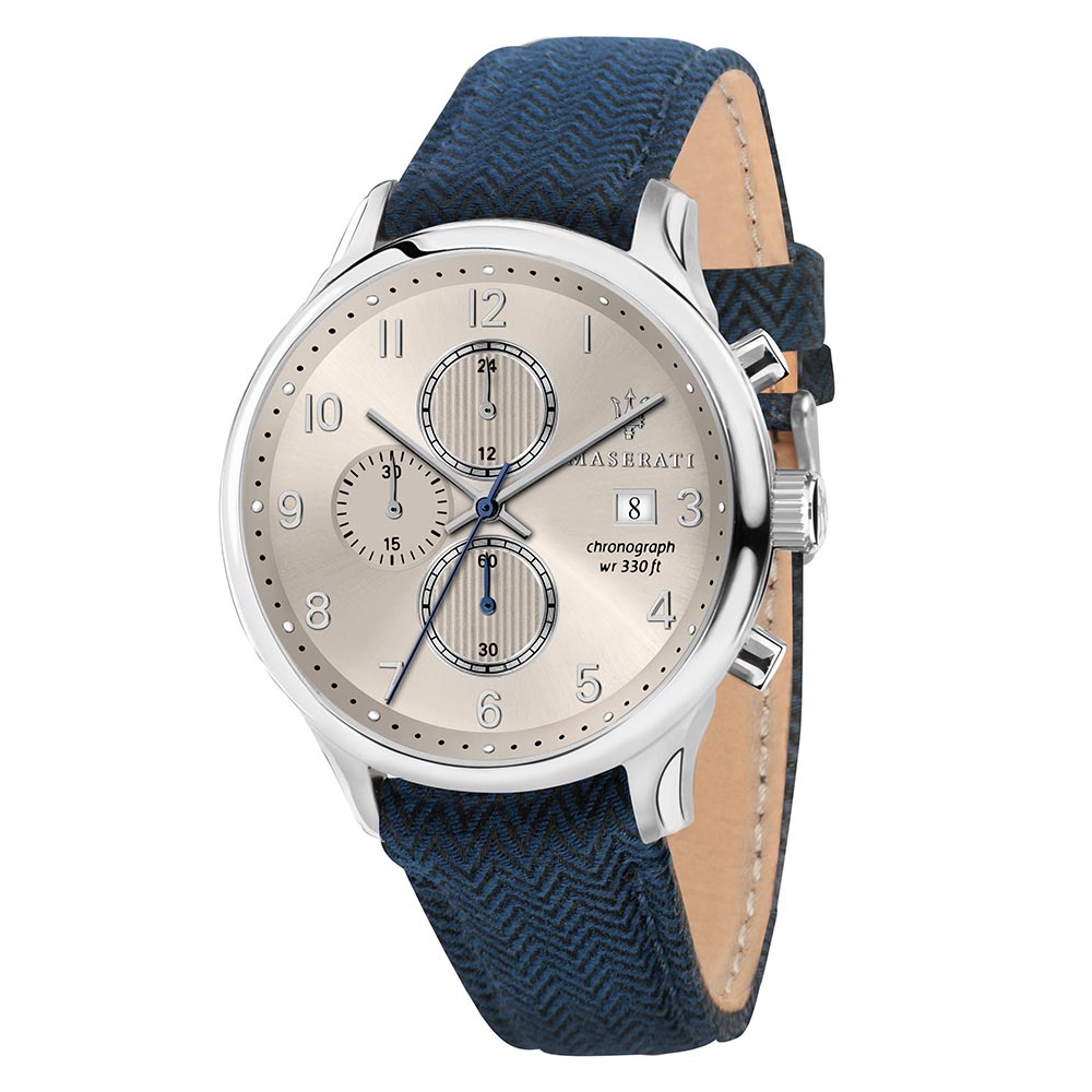 Maserati Gentelman Casual Blue Leather Men's Watch - R8871636004