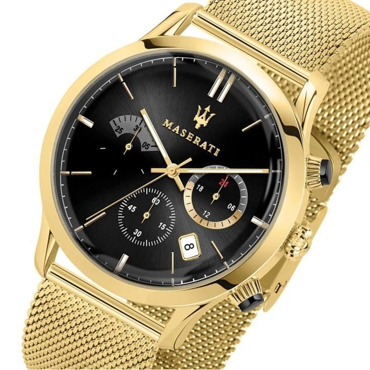 Maserati Ricordo 42mm Gold Mesh Men's Watch - R8873633003